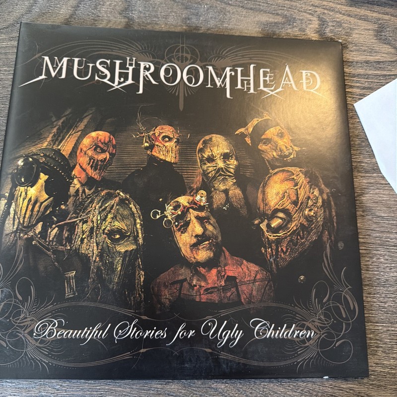 Mushroomhead LP Record Beautiful Stories For Ugly Children Megaforce Brown Vinyl