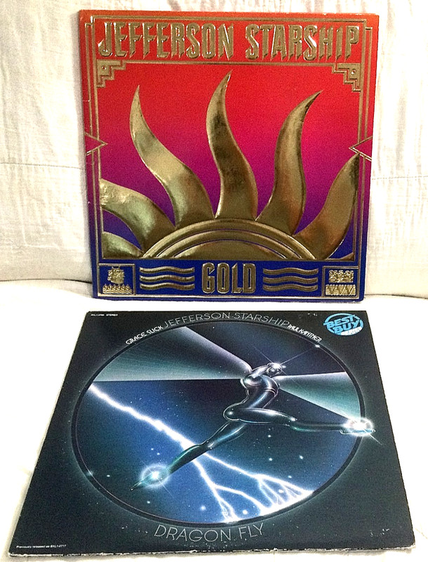 2 album lot – JEFFERSON STARSHIP – GOLD & Dragon Fly – lp vinyl