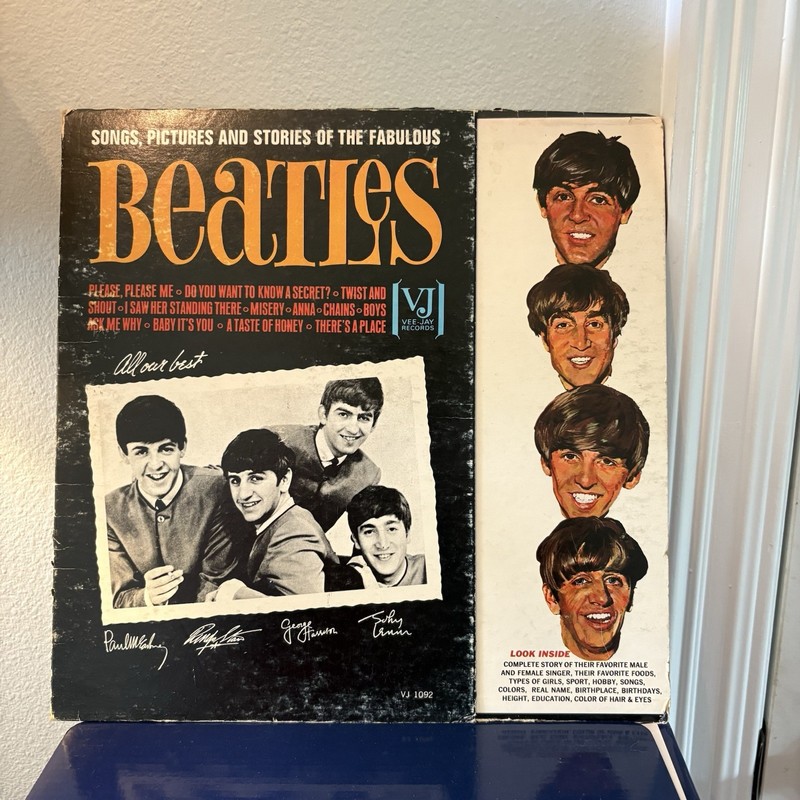 Beatles Vintage 1964 Vinyl Album Vee-Jay Records VJ-1092