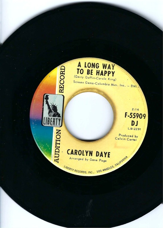 CAROLYN DAYE- «A LONG WAY TO BE HAPPY»/»UNTIL IT’S TIME FOR YOU TO GO»- LIBERTY