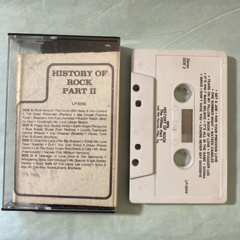 History of Rock Part 2 Volume 1 Cassette w/ Platters Buddy Holly Place-5050