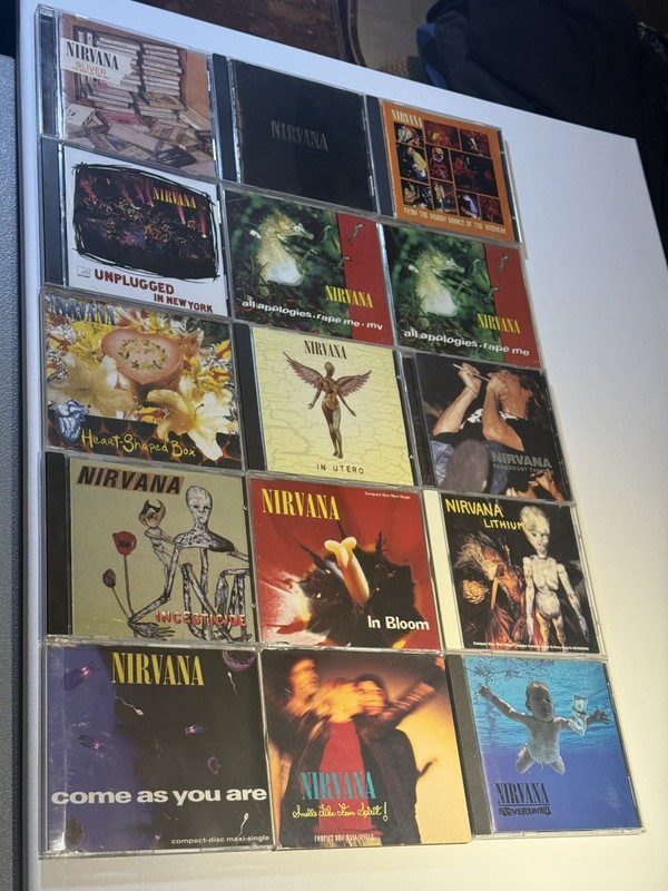 NIRVANA (15 Compact Disc Lot)/OOP/Imports/Rare/Used & Very Good Plus+ Condition!