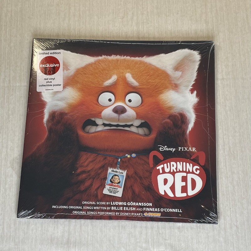 Disney Pixar – Turning Red – 2022 – Red Vinyl LP – Collectible Poster – Sealed