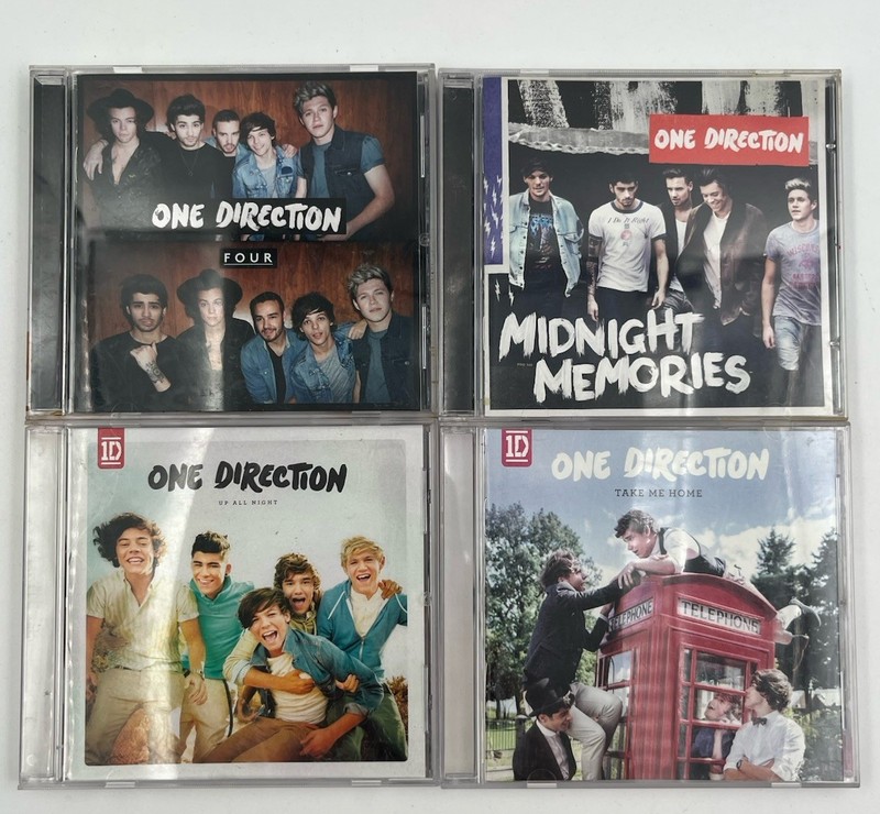 One Direction CD 4 Albums- Take Me Home, Up All Night, Midnight Memories, Four