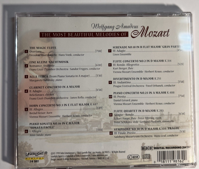 Various, Best of Mozart 1: 1756-1791-Classi, Audio CD NEW gallery