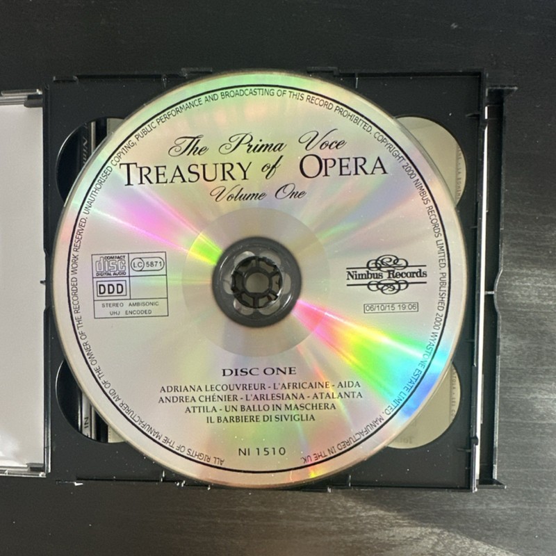 Nimbus Records Prima Voce Treasury of Opera Vol 1 Six CD Box Set Classical 2000 gallery