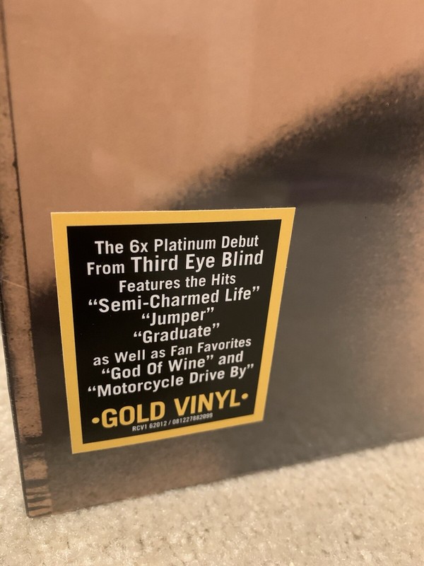 Third Eye Blind Vinyl - Self Titled Exclusive Limited Edition Gold Vinyl Album gallery