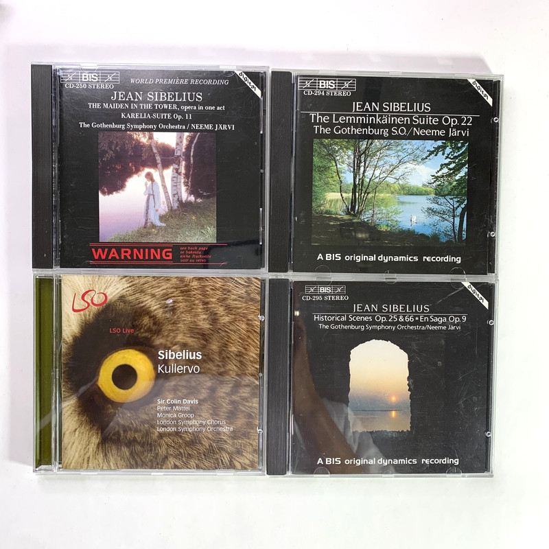 Jean Sibelius – Lemminkainen, Maiden, Kullervo (4 CD Lot) BIS Classical Germany