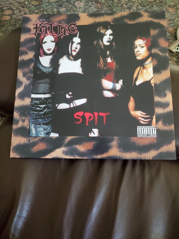 Spit by Kittie (Record, 2023) Silver Metallic Vinyl LP