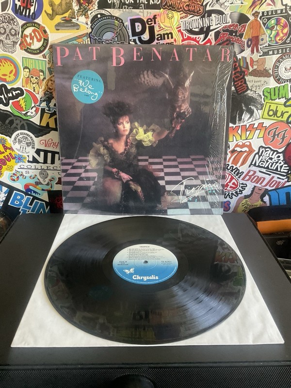 PAT BENATAR Tropics VG+ VINYL W/HYPE STICKER