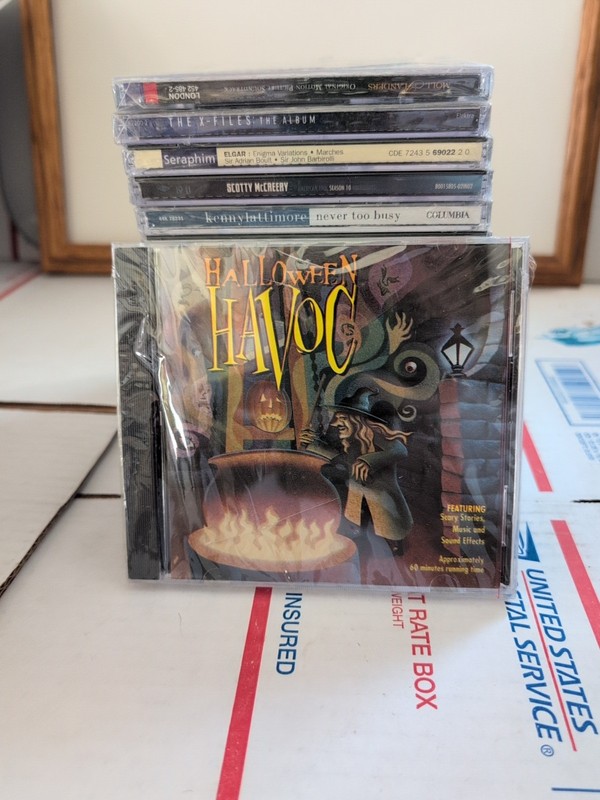 HALLOWEEN HAVOC CD SCARY STORIES, SPOOKY MUSIC & SOUNDS K-TEL new SEALED #175