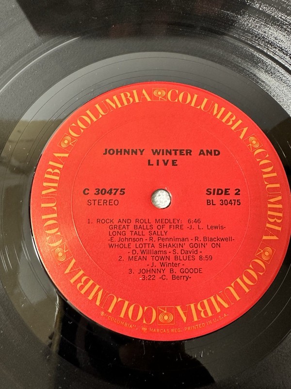Johnny Winter And ~ LIVE ~ Vinyl LP record ~ 1971 Columbia Records C 30475 gallery