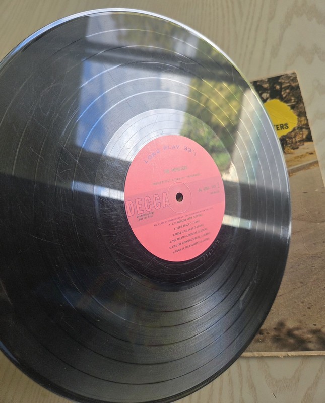 THE MUNSTERS 1964 DECCA PINK LABEL PROMO VINYL LP Poor Condition gallery