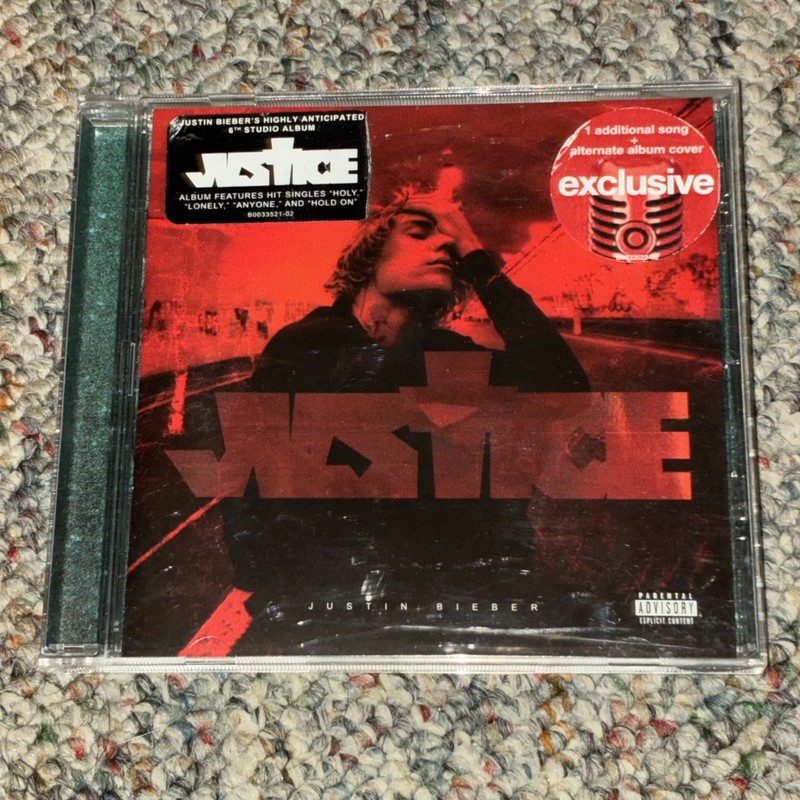 Justin Bieber – Justice – Target Exclusive CD with Bonus Track “Angels Speak”