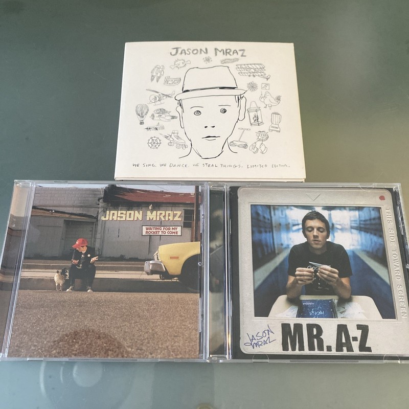 JASON MRAZ 3 💿 LOT: Sing Dance Steal Things (3 Discs), Mr A-Z, Rocket To Come