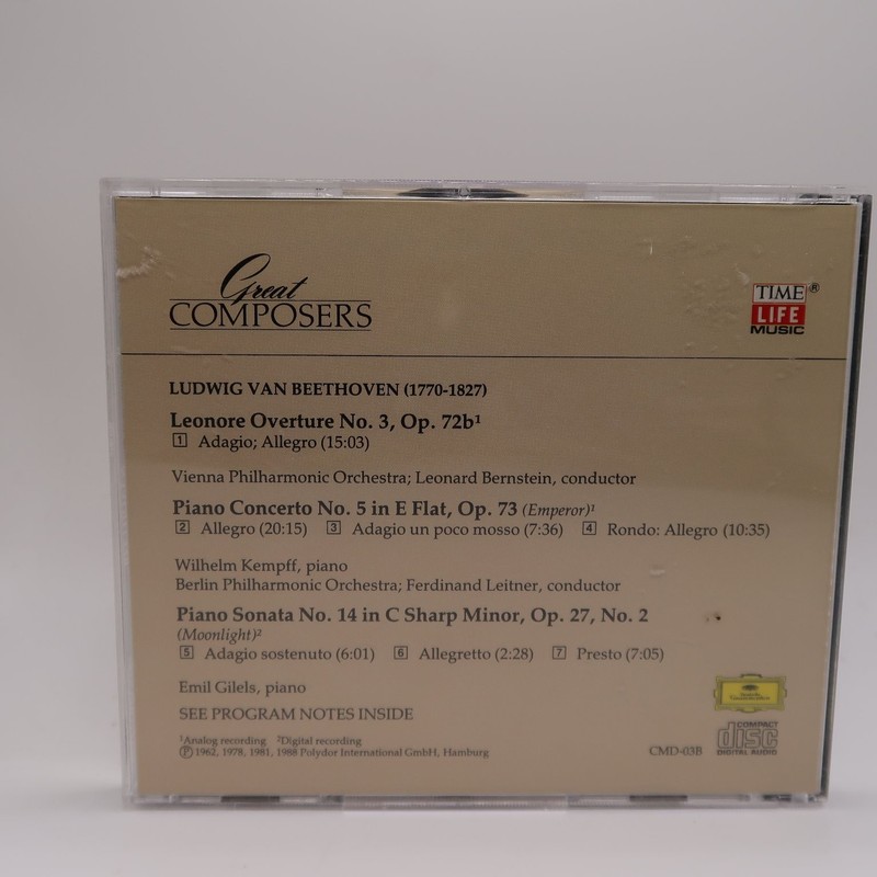 Beethoven – Great Composers CD Classical Orchestral Piano Time Life Music gallery