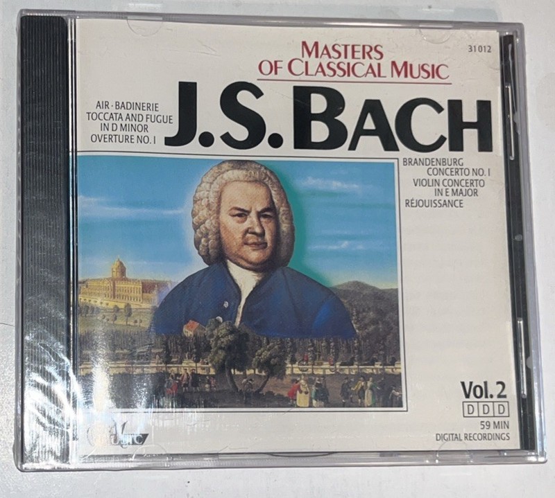 J.S. Bach Masters of Classical Music (CD, 1998, Delta Distribution) New/Sealed.