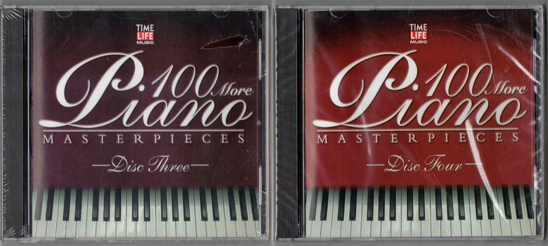 TIME/LIFE 100 Piano Masterpieces Discs 3 & 4 Brand New Factory Sealed 2 CD LOT!