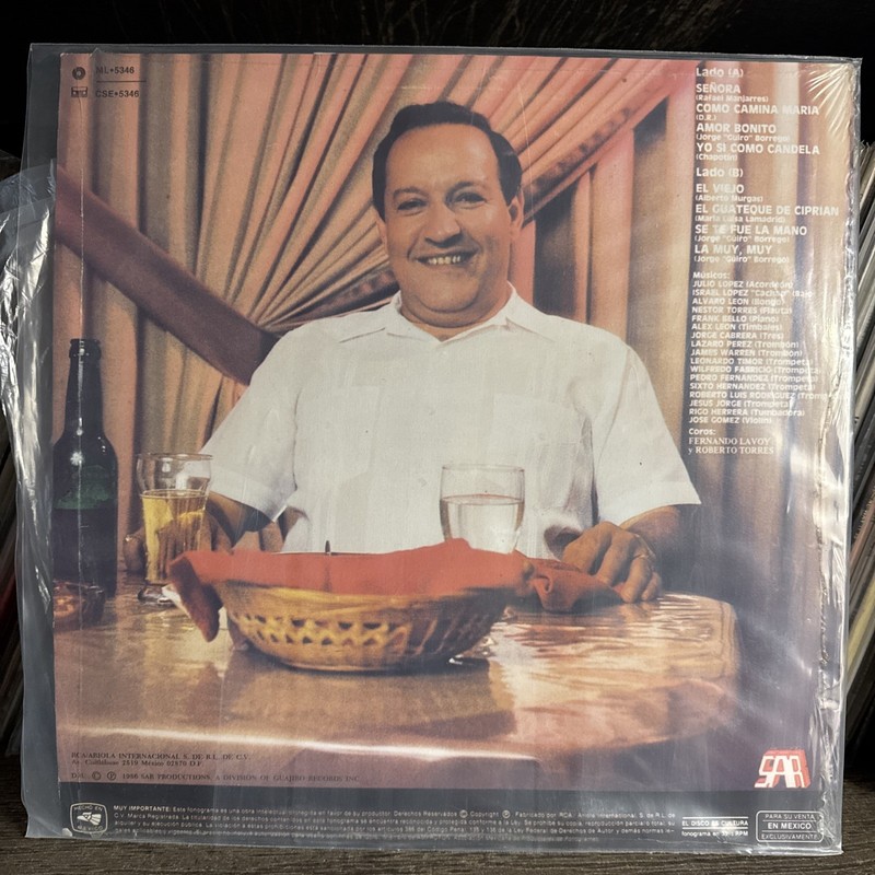 ROBERTO TORRES -ELEGANTEMENTE CRIOLLO- 1986 MEXICAN LP CUBAN SON gallery