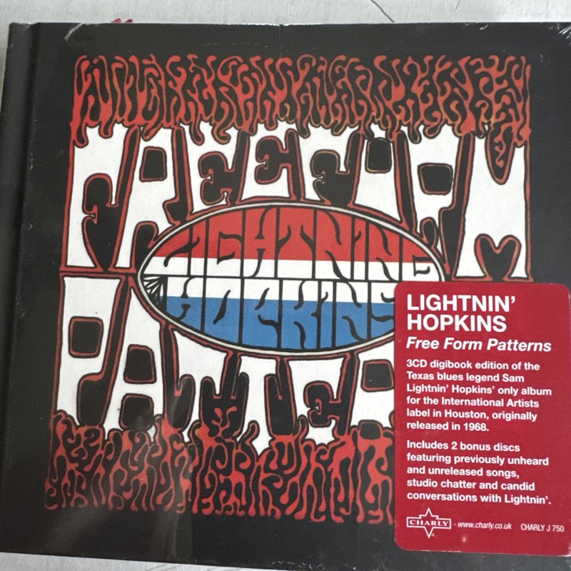 LIGHTNIN’ HOPKINS ‘Free Form Patterns’ 3-CD digibook FACTORY SEALED Charly UK SS