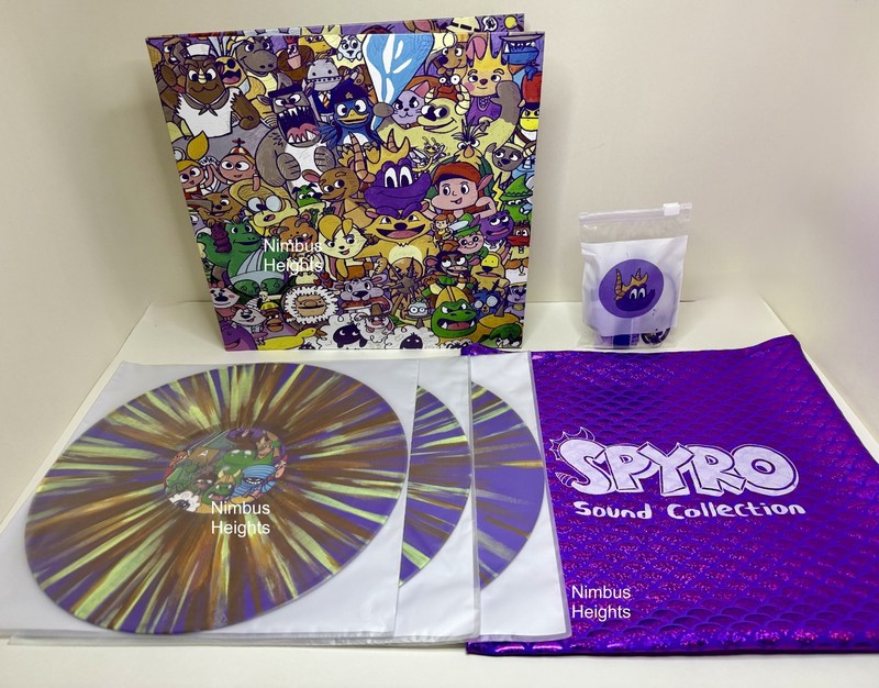 Spyro The Dragon Vinyl Record Soundtrack 3xLP VGM OST Sony PS1 WITH EXTRAS!