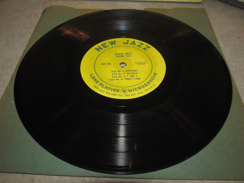 STAN GETZ - Very Rare 10" Vinyl Lp STAN GETZ PLAYS VOL. TWO New Jazz NJLP-104 EX gallery