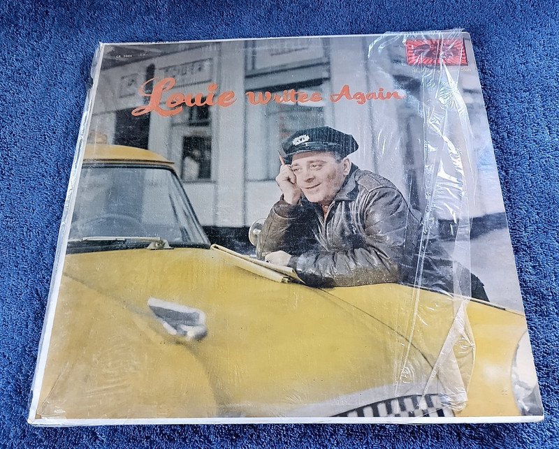 Lou Carter,Louie Writes Again LP Stero Golden Crest Shrink Wrap Aqueduct Alley