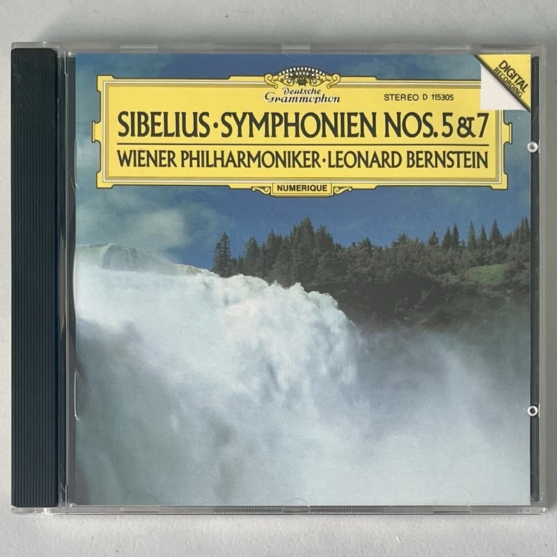 Sibelius Symphonien Nos 5 & 7 CD 1989 Wiener Philharmoniker Leonard Bernstein