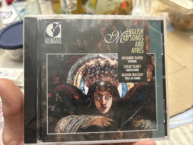ENGLISH MAD SONGS AND AYRES Colin Tilney Julianne Baird Al Mackay CD 1991 DORIAN