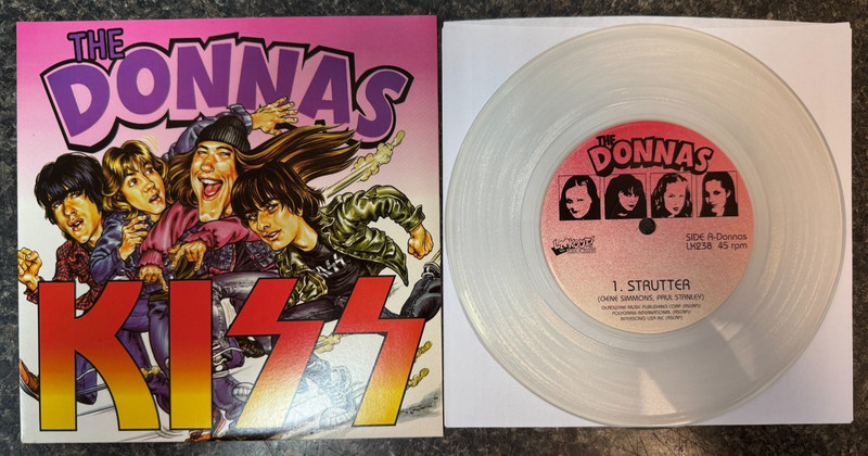 The Donnas / KISS Strutter / Detroit Rock City 7″ Clear Vinyl 1999 Ltd Ed NEW