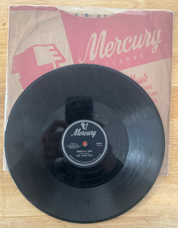 DOO WOP BLUES ROCK 78 THE CREW CUTS CRAZY BOUT YA BABY ON MERCURY 2nd LABEL