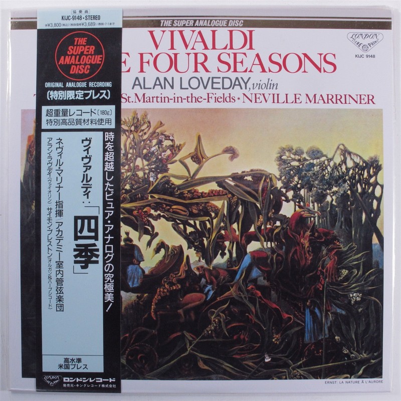 VIVALDI The Four Seasons MARRINER – LONDON LP Sealed japan A954