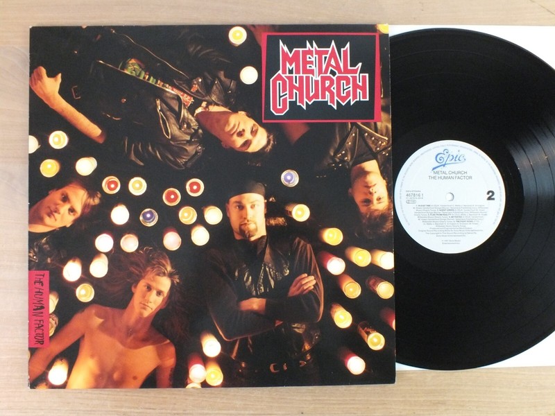 METAL CHURCH – The Human Factor 1st Press Holland 1991 LP Vinyl vg+