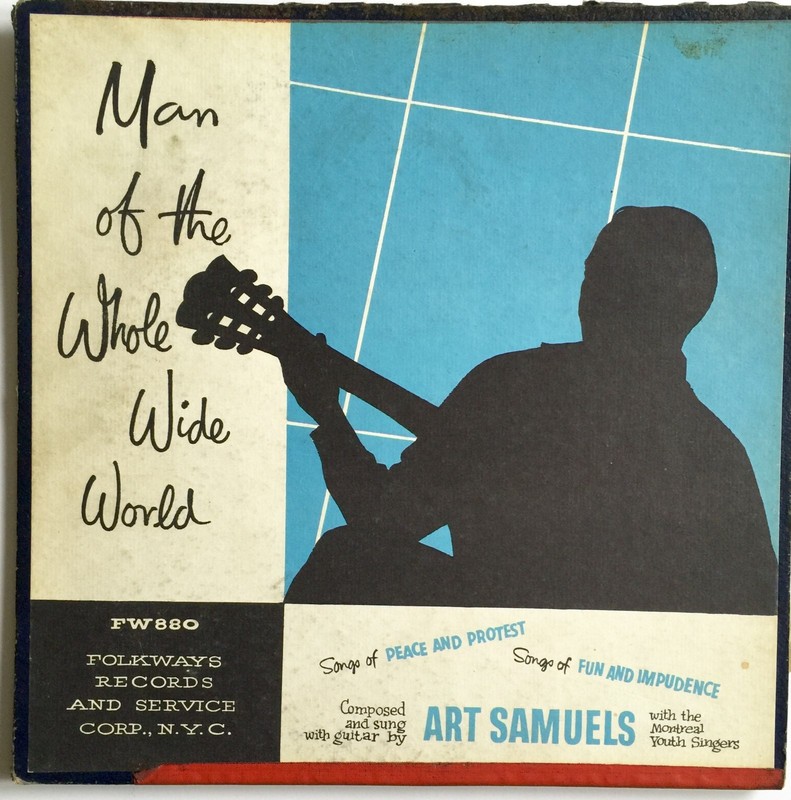 VINTAGE 1956 FOLKWAYS #880 ART SAMUELS MAN OF THE WHOLE WIDE WORLD 10" 33 RPM
