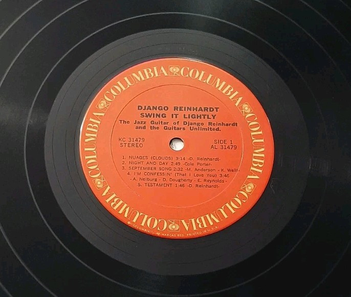 Django Reinhardt LP Swing It Lightly 1972 Columbia KC 31479 vg+ gallery