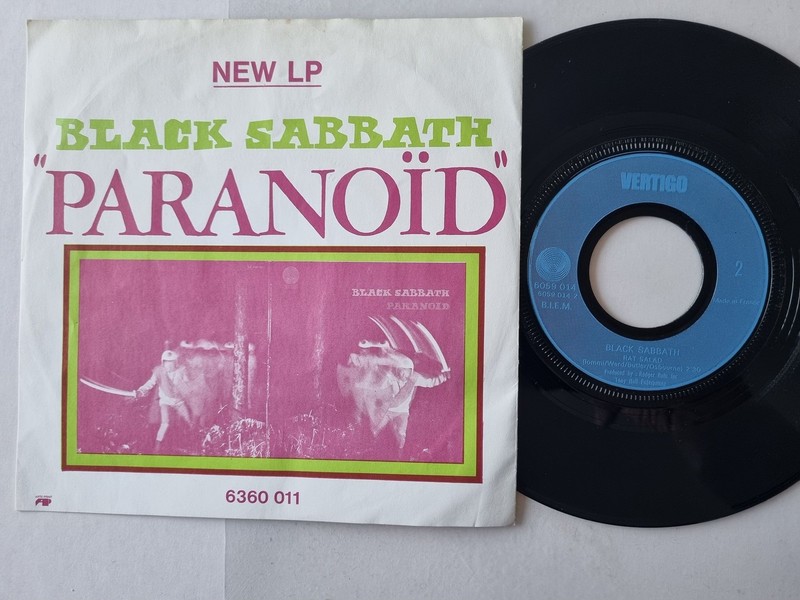 Black Sabbath - Paranoid 7'' Vinyl France/ Belgium gallery