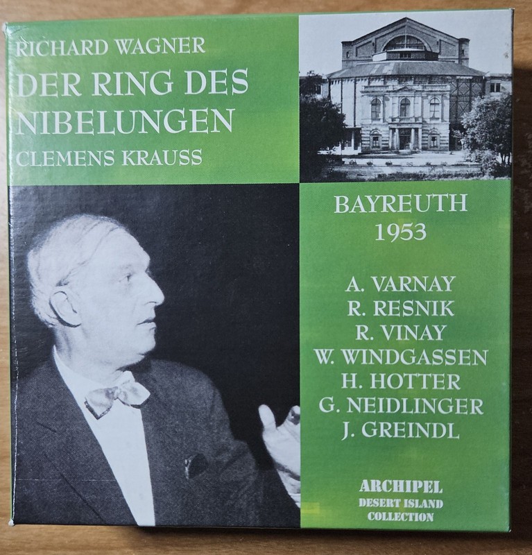 Wagner: Der Ring Des Nibelungen (Archipel APRCD 0250-13) 13 CD Set Bayreuth 1953