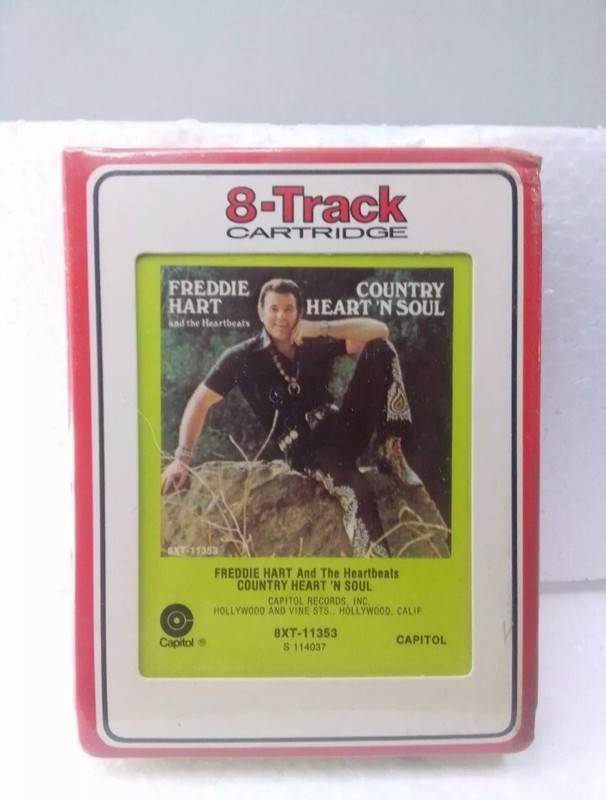 Freddie Hart and the Heartbeats 8 Track Tape Country Heart ‘N Soul Sealed 1974