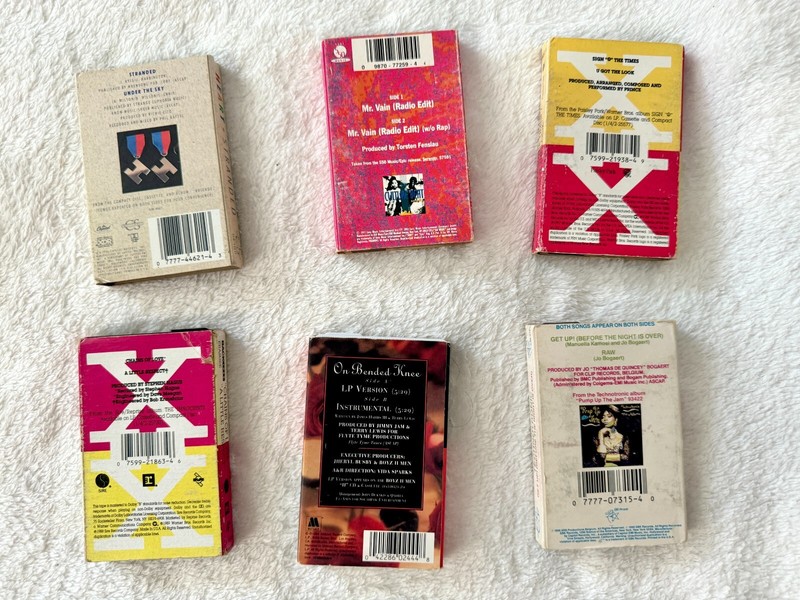 RARE LOT 15 CASSETTE TAPE SINGLES PROMO BOX ERASURE PRINCE NEW KIDS HEART BOYZ gallery