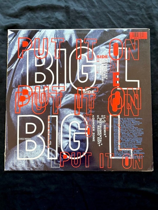 Big L Put It On 12 Inch 1995 US Original Columbia 44 77728 Hip Hop Vinyl Single gallery