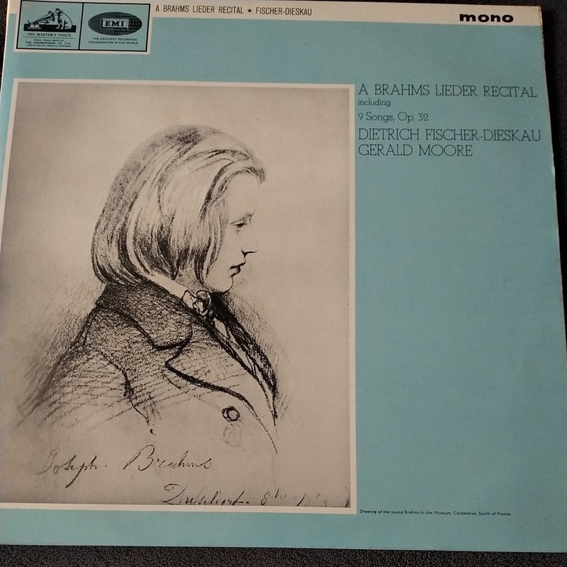 ALP 2083 BRAHMS LIEDER RECITAL Gerald Moore Fischer-Dieskau NM UK ED1 LP