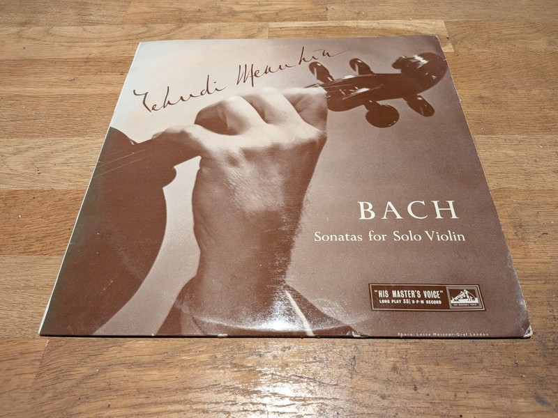 Yehudi Menuhin – Bach ‎Sonatas For Solo Violin. Vol.3 – ALP 1532 R/G 1st Press
