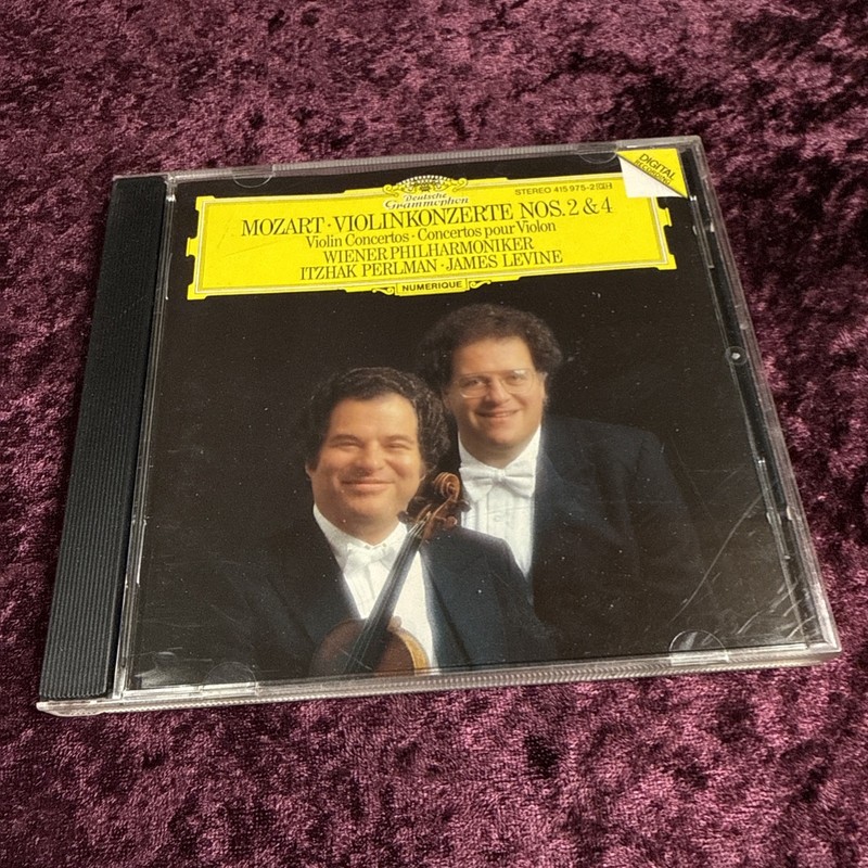 MOZART Violin Concertos 2 & 4 by Itzhak Perlman (CD, 1990) DGG