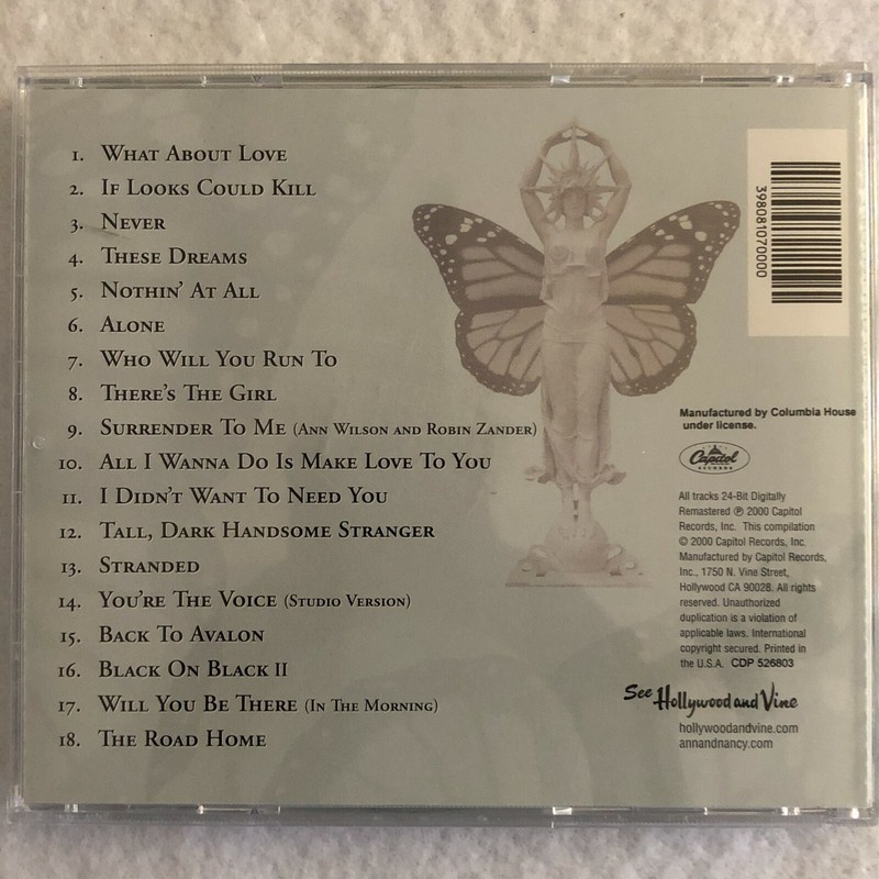 Heart Greatest Hits CD 1985-1995 Pop 2000s 18 Song Compilation Album gallery
