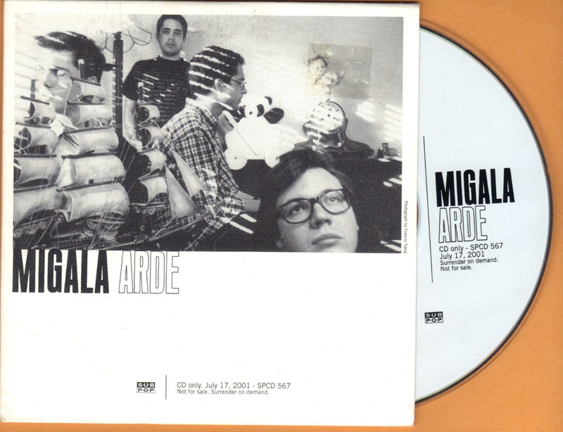 Migala «Arde» Sub Pop Advance CD Promo BALLARD50