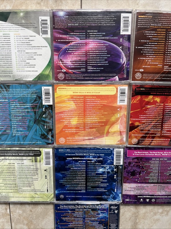 Wow Hits 2004-2014 (missing 2013) Y2K - Top Christian Artists, 10 CD Lot! As Is gallery