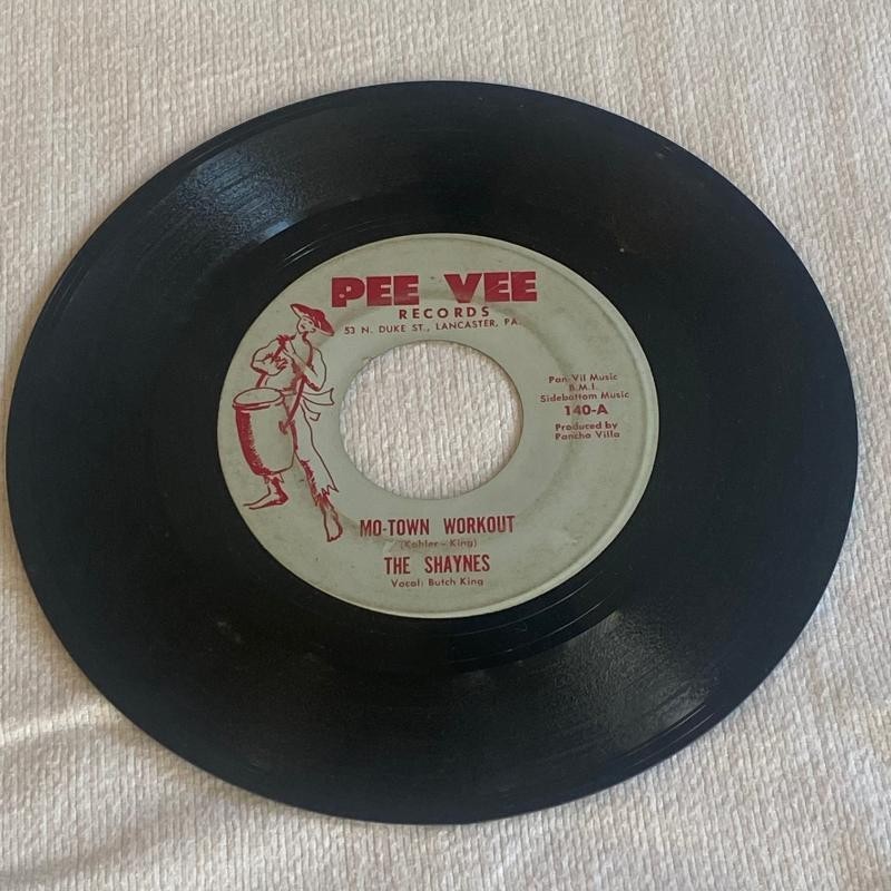 Mo-Town Workout The Shaynes 45 rpm Pee Vee Records You Tell Me Girl 1966