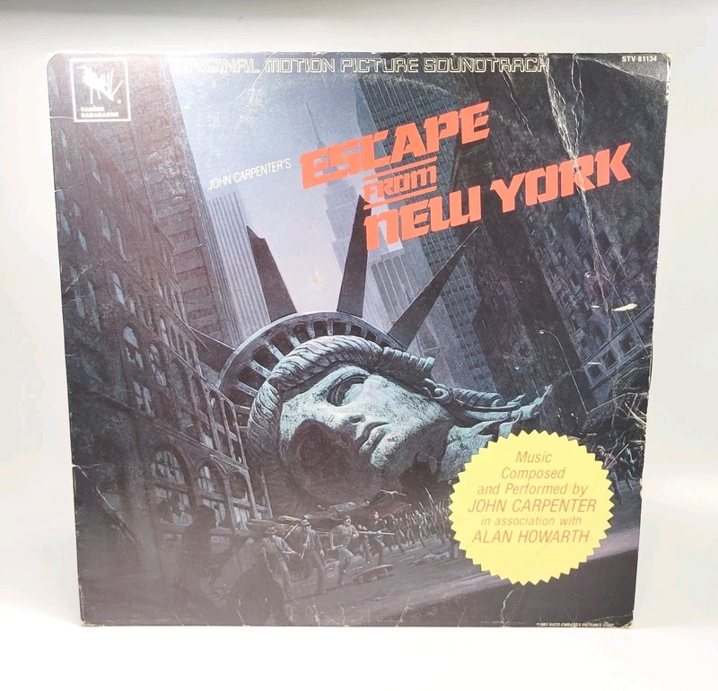 Escape From New York Vinyl LP Soundtrack 1981 Varese Sarabande STV 81134 Carpent
