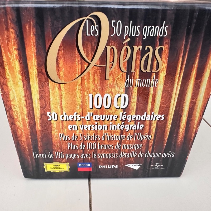 LES 50 PLUS GRANDS OPERAS DU MONDE [DG Decca Philips Accord 100 CD Box Set] NM gallery