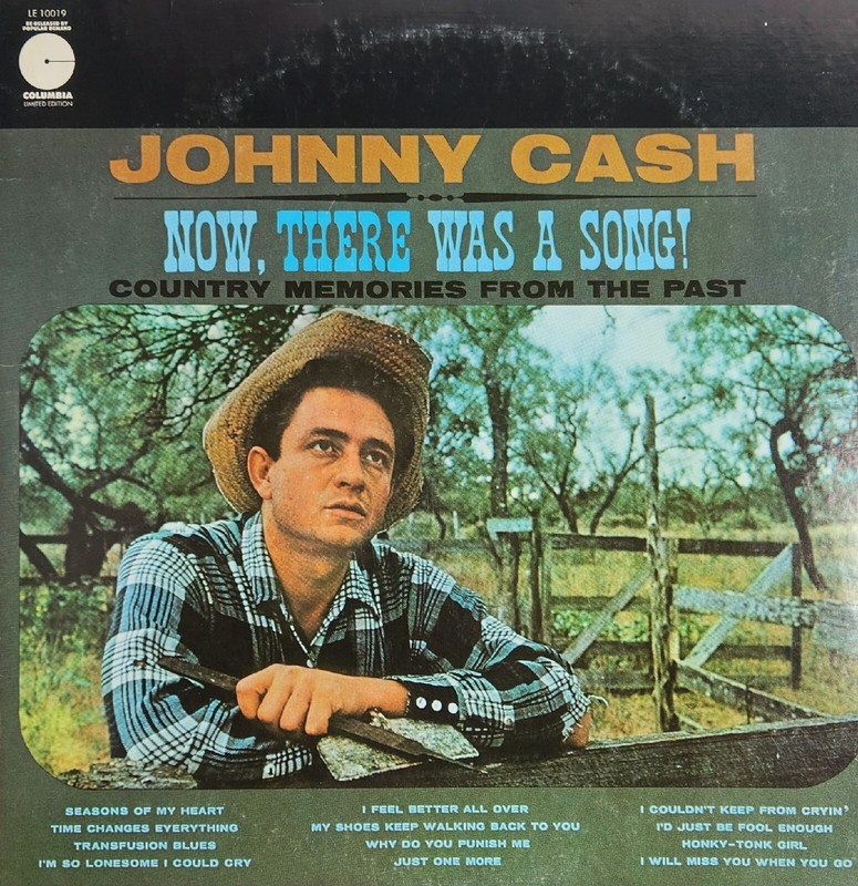 Vintage Columbia Johnny Cash «Now, There Was A Song»LP